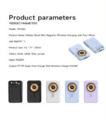 Wireless Charger Magnetic & Built-in Cables 66W Fast Charging Portable Power Bank 10000mAh (Random Color) - Image 10