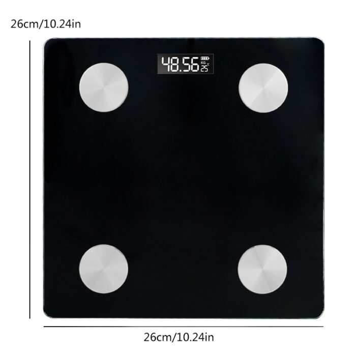 Electron Digital Scale LCD Display Smart Bluetooth BMI Weight Composition Analyzer With Tempered Glass - Image 8