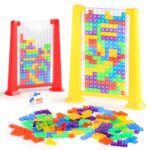 Color Pattern Block Mind Game Challenge | Kids Educational Toy Building Blocks | Kids Educational Toy Building Blocks | Tetris Learning Toy for Children, Tetris Game Children (Random colors) - Image 4