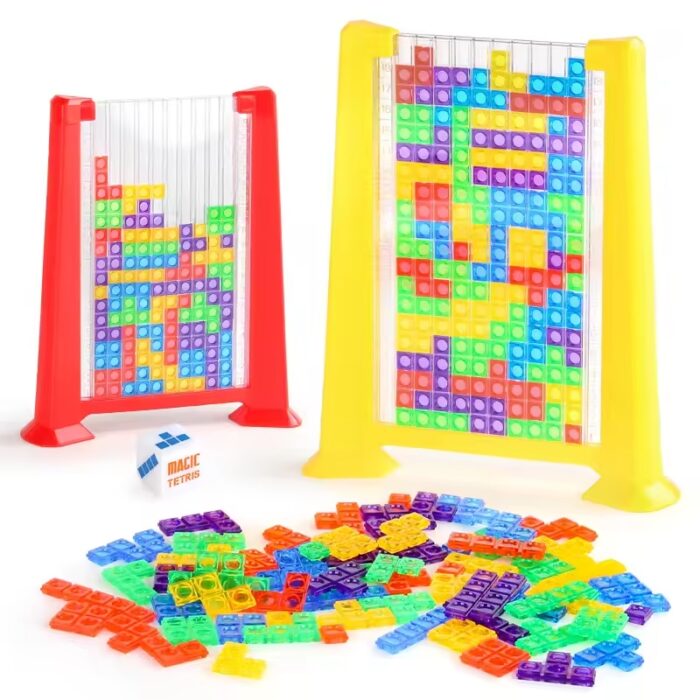 Color Pattern Block Mind Game Challenge | Kids Educational Toy Building Blocks | Kids Educational Toy Building Blocks | Tetris Learning Toy for Children, Tetris Game Children (Random colors) - Image 4