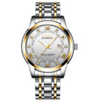 FNGEEN 2081 Stainless Steel Stylish Men Quartz Watch Two tone Chain style strap - Image 5