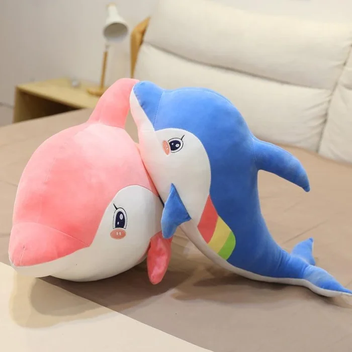 Chroma the Dolphin | Dolphin Doll Aquarium Animal Stuff Plush Toy  Sleeping Pillow - 65CM (Random color) - Image 1