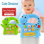 Cute Happy Dinosaur Piano With Light And Sound Creative Toy For Kids