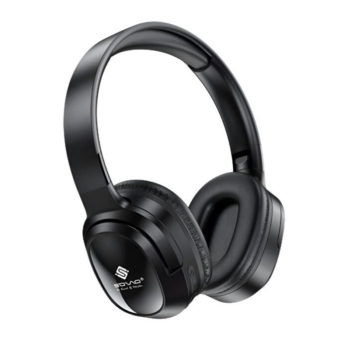 SOVO SHP-550 Crazy Bass Series Wireless Bluetooth 5.3 Headphones – ANC, Foldable Design, HD Sound, Soft Earpads - Image 2