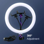 33CM Photography Lighting Phone Ring Light Led Remote Ring Lamp With Phone Holder