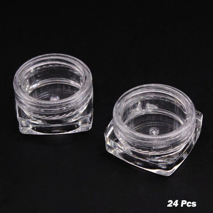 2 Packs Of 12Pcs Round Small Storage Plastic Bottles For Jewelry Beads Cosmetics And Accessories - Image 4