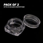 2 Packs Of 12Pcs Round Small Storage Plastic Bottles For Jewelry Beads Cosmetics And Accessories - Image 6
