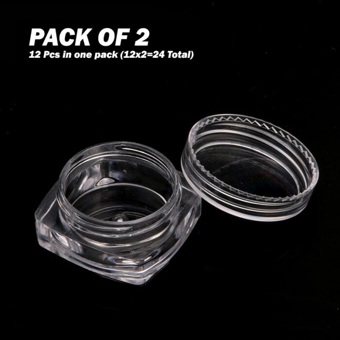 2 Packs Of 12Pcs Round Small Storage Plastic Bottles For Jewelry Beads Cosmetics And Accessories - Image 6