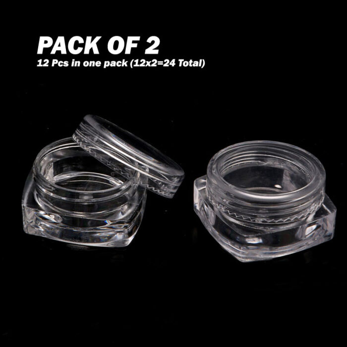 2 Packs Of 12Pcs Round Small Storage Plastic Bottles For Jewelry Beads Cosmetics And Accessories - Image 3