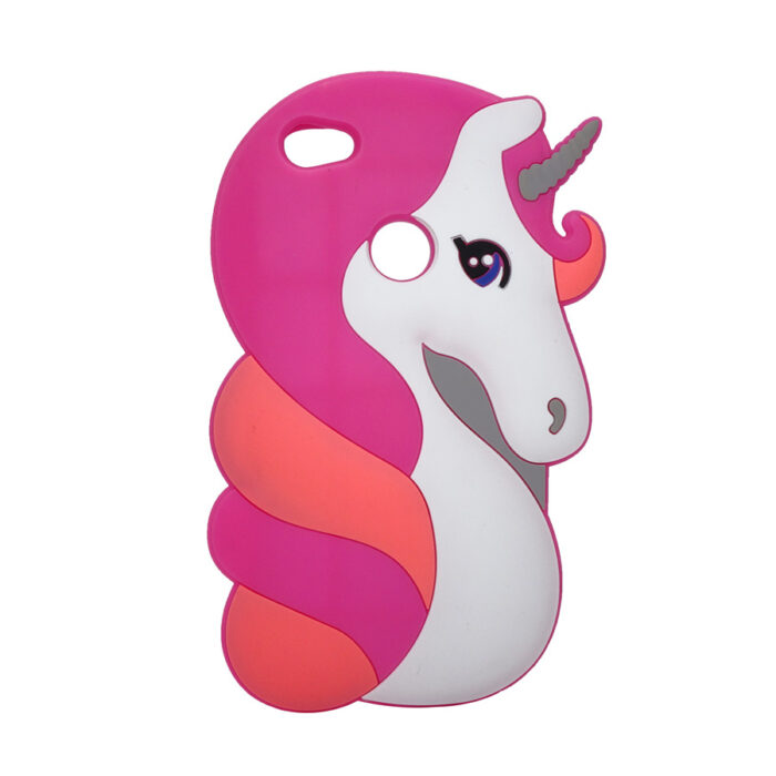 Unicorn Pink 3D Soft Silicone Phone Case Cover For IPhone 7 Plus - Image 1