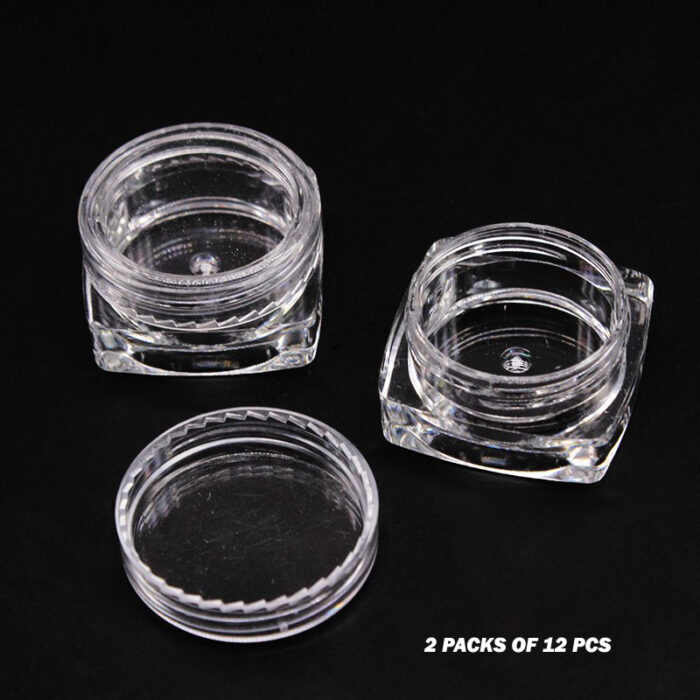 2 Packs Of 12Pcs Round Small Storage Plastic Bottles For Jewelry Beads Cosmetics And Accessories - Image 8