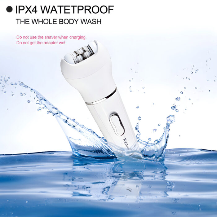 Kemei KM-2199 Multi-Functional Rechargeable Epilator: 5-In-1 Beauty Tools Kit For Women - Image 19