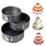 3 Pcs 18cm/20cm/22cm Round Non Stick Spring Form Cake Mold Baking Pan - Image 7