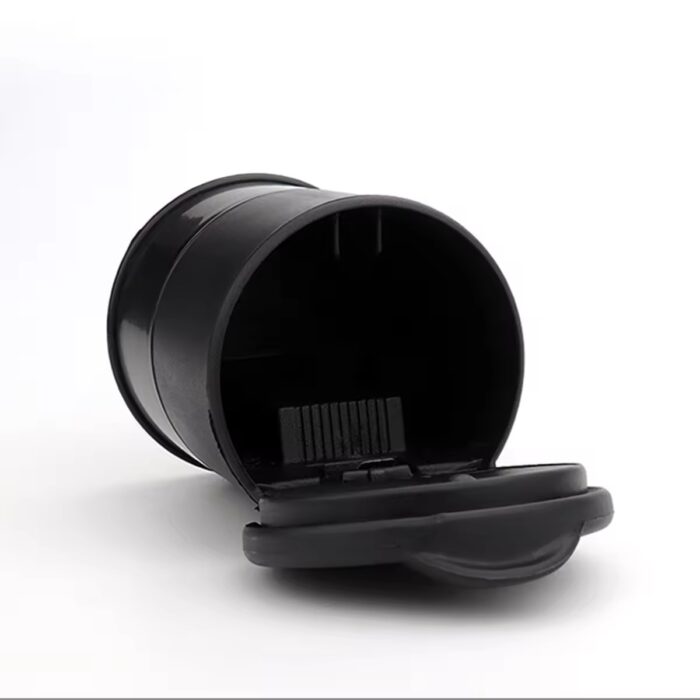 Universal Car Astray Black with light | LED Portable Car Truck Auto Office Cigarette Ashtray Holder Cup - Black - Image 3