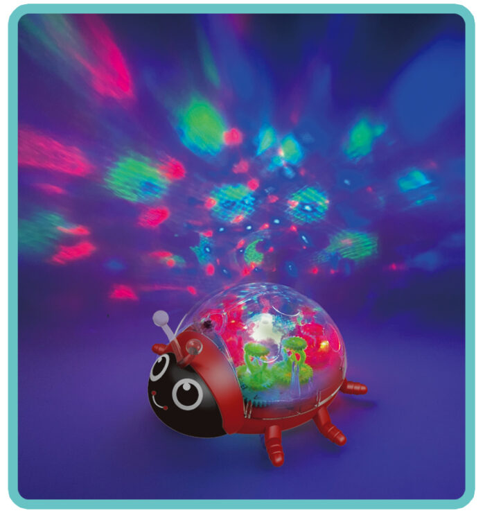 Battery Operated Rotating Gear Ladybug Toy With Lights And Music - Image 2