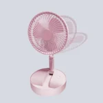 Long Stand Rechargeable Portable Folding Fan | Extendable Floor & Desktop Fan: Silent, Powerful, Portable (Random color) - Image 12