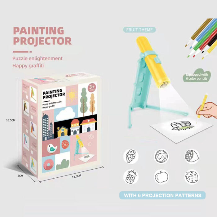 Early Education Pocket-Sized Fairy Tale Drawing Projector for Kids - Image 1
