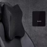 PU Leather Car Neck Pillow 3D Memory Foam Headrest Car Seat Neck Pillow Waist Back Rest Lumbar Cushion (1pc) - Image 4