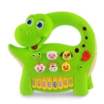Cute Happy Dinosaur Piano With Light And Sound Creative Toy For Kids - Image 6