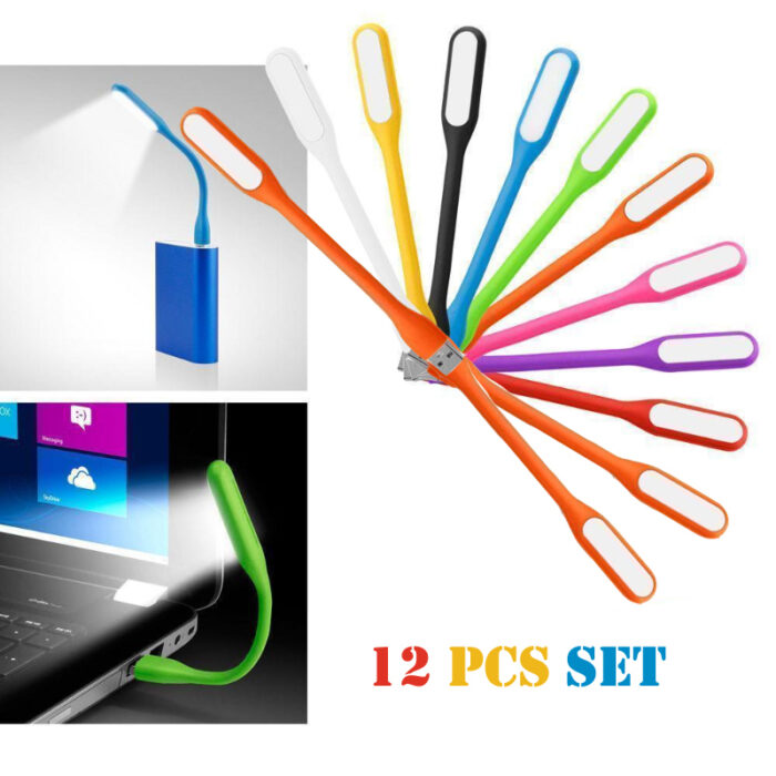12Pcs Mini Portable USB LED Light Lamp For Power Bank Computer Notebook Laptop Reading - Image 9