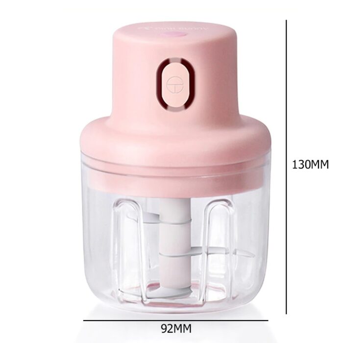 250ML Mini Electric Garlic Food Chopper Ginger Vegetable Crusher Food Blender Processor - Image 3