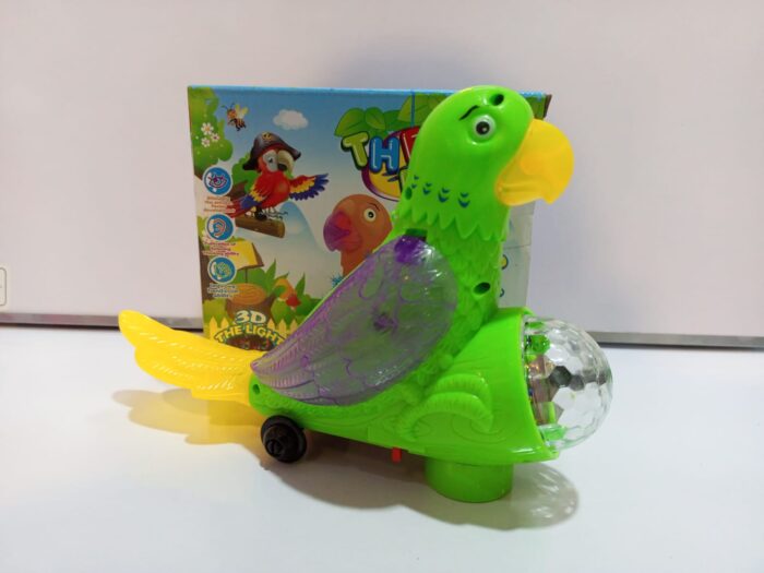 Colorful Electric Bird Parrot With 3D Light And Music Toy For Kids - Image 7