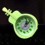 Mini Guitar-Shaped Desk Alarm Clock with Quartz Movement - Image 2