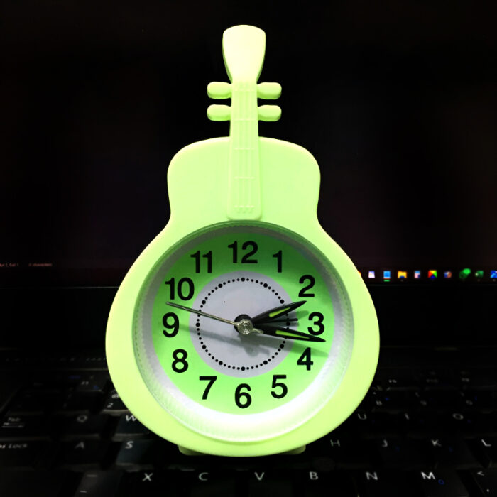 Mini Guitar-Shaped Desk Alarm Clock with Quartz Movement - Image 10