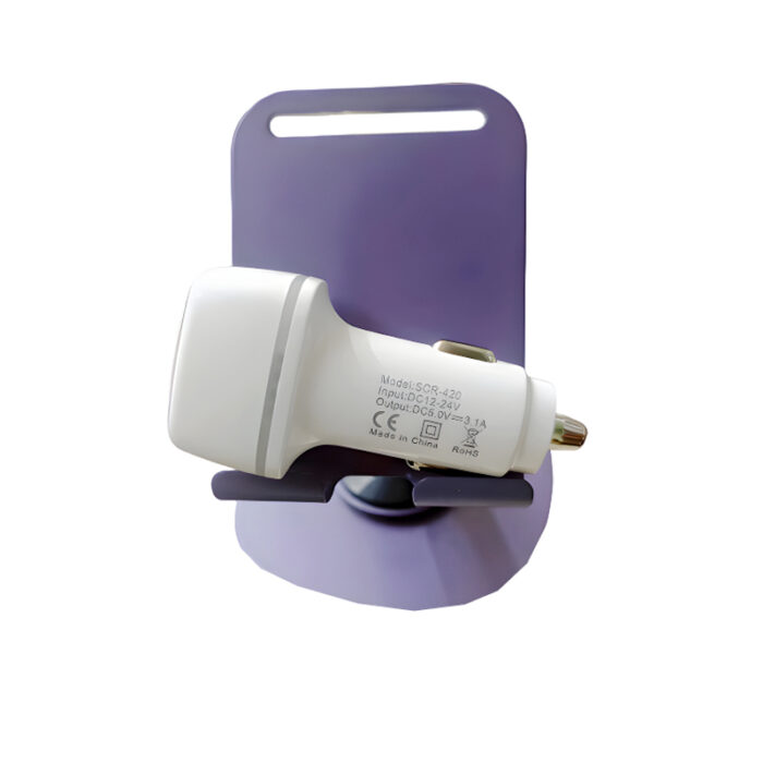 SOVO SCR-420 ROADES 3.1A Dual Ports Fast Car Charger with Android, Type-C, & Lightning Cable - Image 5