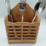 Kitchen Wooden Mini Spoon Holder And Bamboo Chopstick Basket - Image 11