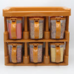 Spice Rack Tier Set With 6 Spice Jars - Image 4