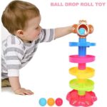 Baby Roll Ball Stacking Tower Ramp Puzzle for Kids