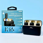 Remax K15 Dual Noise-Cancelling Wireless Lavalier Microphone with Plug & Play, Long Battery Life & Wide Compatibility