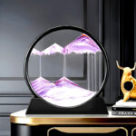 Dynamic 3D Sandscape Glass Art Fascinating Flowing Sand Frame for Elegant Home Decor - Image 19