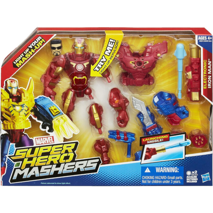Superhero Mashers Electronic Iron Man Assemble Figure Toy - Image 6