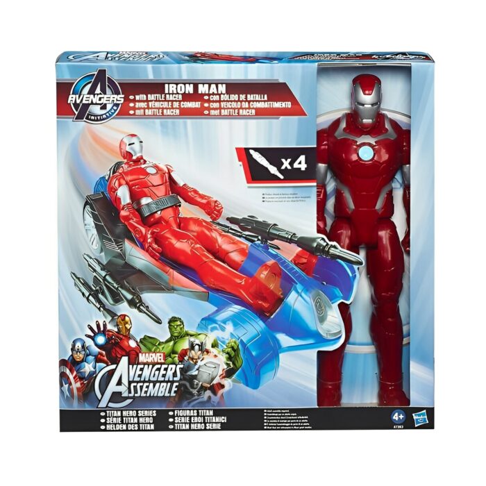 Hasbro Avengers Assemble Iron Man Action Figure Battle Racer Toy - Image 3