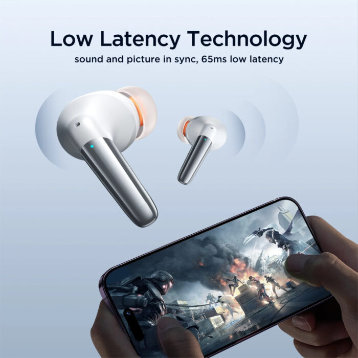 JOYROOM JR-BB1 TWS 4-MIC Earbuds With Bluetooth 5.3, Active Noise Cancelling, ENC Microphone, and Hands-Free Audio - Image 9