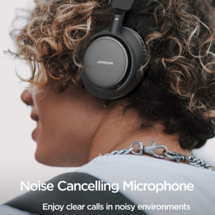 Joyroom JR-OH1 Wireless Bluetooth Headphones with Noise-Cancelling Microphone, Lightweight Design, and 10-Hour Playback Time - Image 9