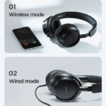 Joyroom JR-OH1 Wireless Bluetooth Headphones with Noise-Cancelling Microphone, Lightweight Design, and 10-Hour Playback Time - Image 5