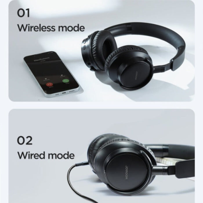 Joyroom JR-OH1 Wireless Bluetooth Headphones with Noise-Cancelling Microphone, Lightweight Design, and 10-Hour Playback Time - Image 5