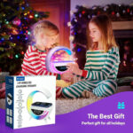 BT-3401 LED Display Wireless Phone Charger Bluetooth Speaker With Seven Color Selections, Alarm Clock, FM Radio - Image 9