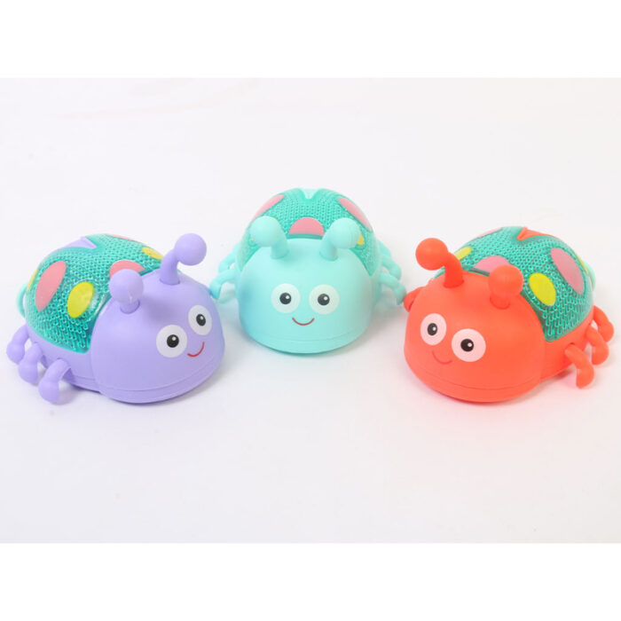 Pack Of 2 Luminescent Ladybug Charming Wind-Up Toys With Magical Lights - Image 1