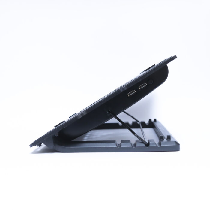 Portable And Powerful Dual Fan Laptop Cooling Pad With Adjustable Stand And LED Backlit - Image 4