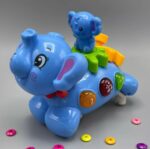 Spinning Elephant With Baby On Back With Light And Music Toddlers Toy