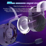 GH601 Machenike 7.1 Surround Sound RGB Gaming Wired USB Headset with Noise-Canceling Microphone, 50mm Drivers, Mute Option, and Software Support - Image 2