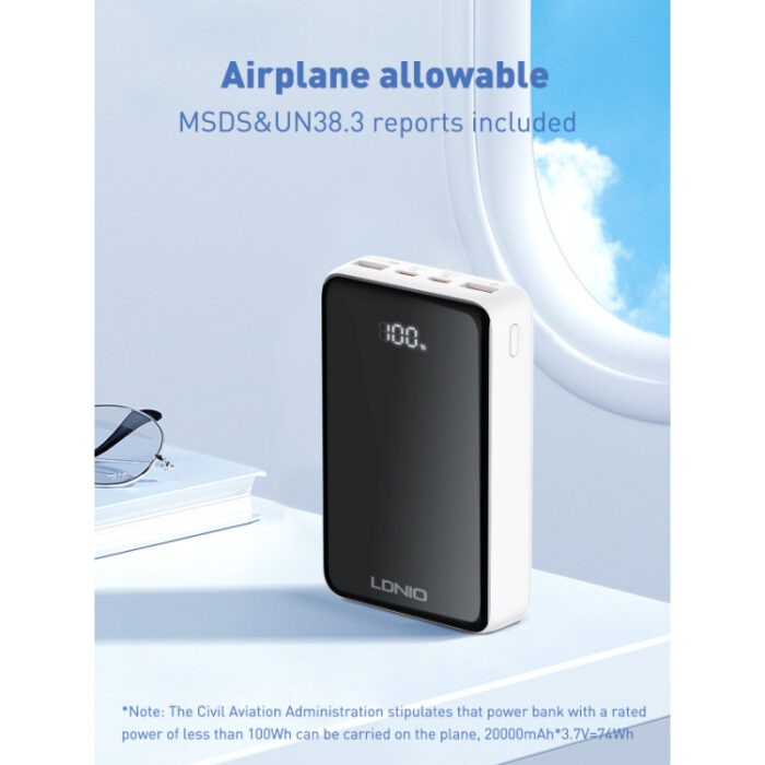 LDNIO PQ18 20000mah Magnetic Wireless High Capacity Charging Power bank - Image 4