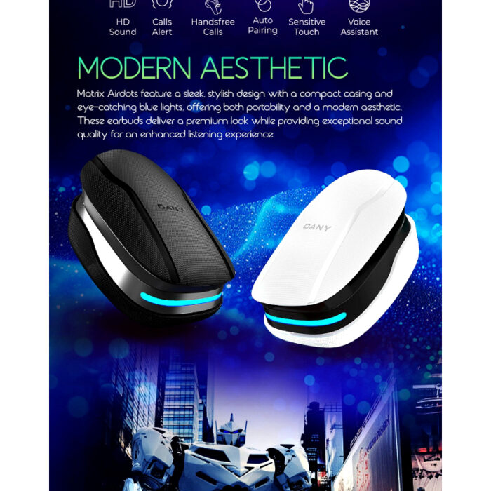 Dany Matrix Airdots 400 - True Wireless Earbuds with Quad Mic ENC, Gaming Mode & 40H Playtime - Image 14