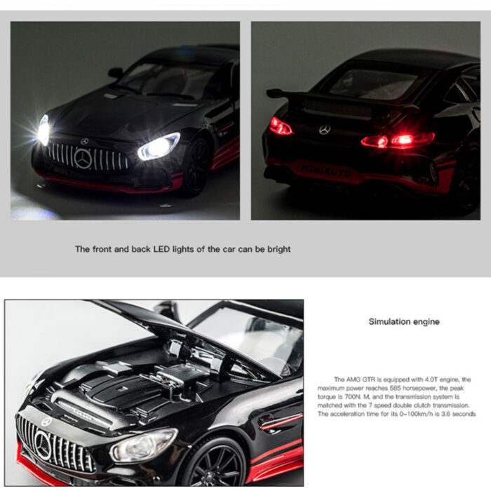 Mercedes Benz AMG GT High Simulation Die-Cast Alloy Model Sports Car - Image 8