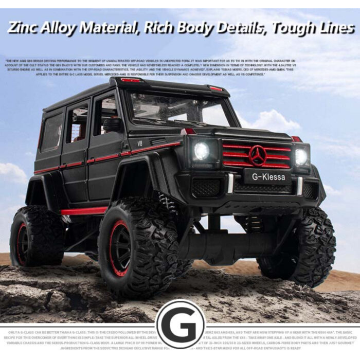 Mercedes Benz G500 Diecast Alloy Off-Road SUV Simulation Model Vehicle With Dynamic Music And Light - Image 1