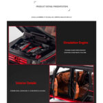 Mercedes Benz G500 Diecast Alloy Off-Road SUV Simulation Model Vehicle With Dynamic Music And Light - Image 5